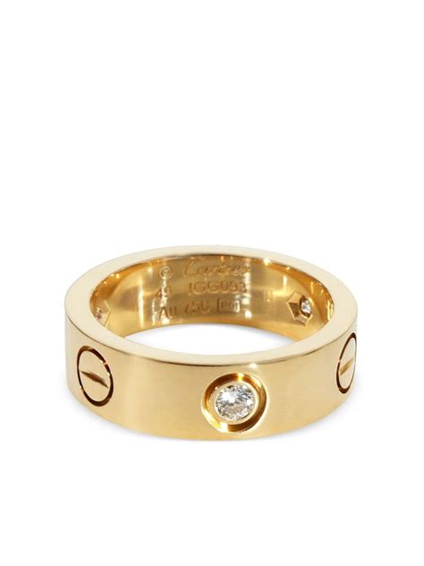 mens love ring cartier|pre owned cartier love ring.